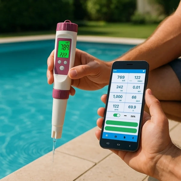 Digital Pool Tester - PH and Chlorine Measuring Device...