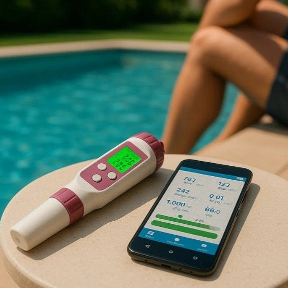 Digital Pool Tester - PH and Chlorine Measuring Device...
