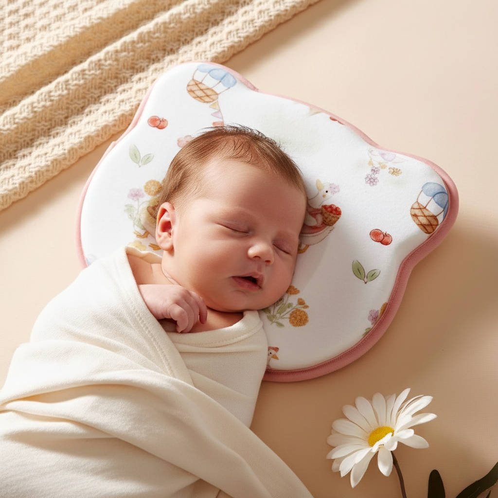 Infant Pillow Prevents Flat Head - Anti-Deviation...