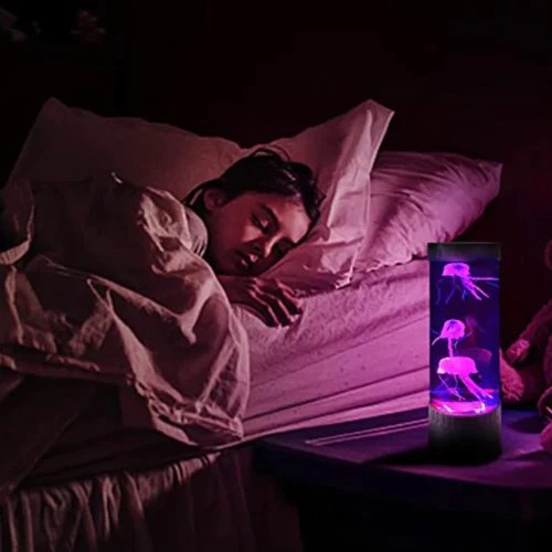 LED Jellyfish Aquarium Table Night Light