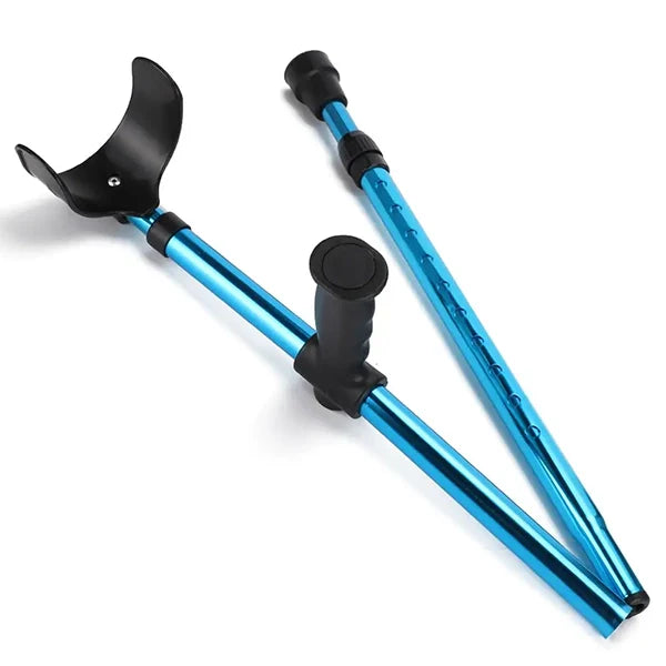 Foldable, Adjustable Crutch