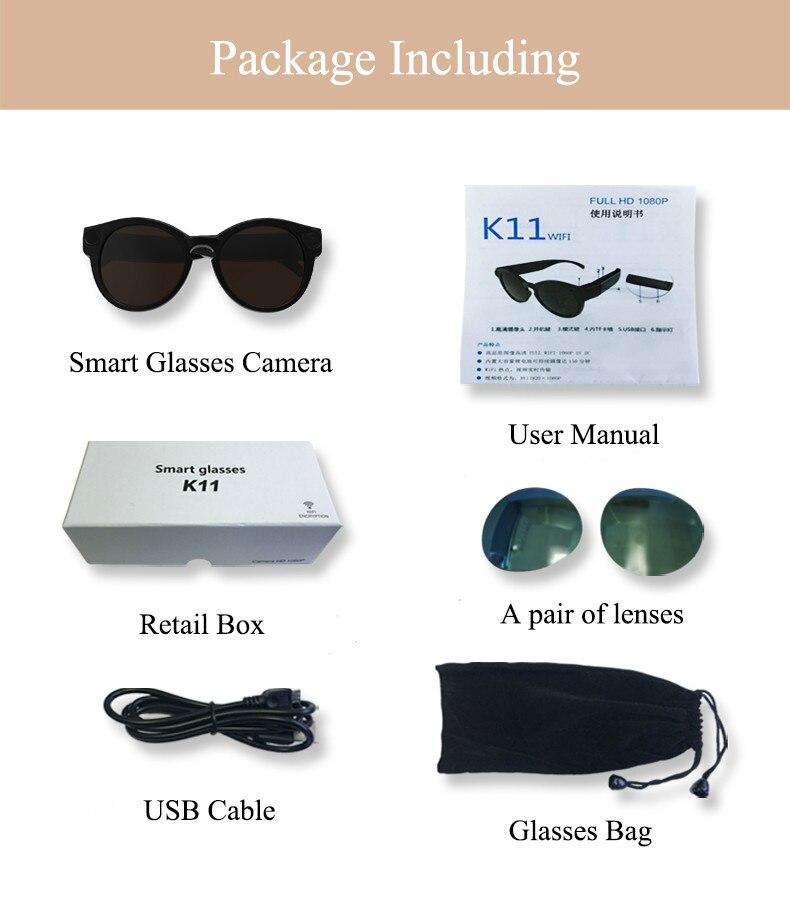 Bicycling Glasses WiFi Mini Camera HD 1080P DVR Video...