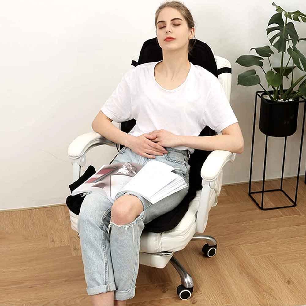 Fashionable Massage Chair Cushion with Heated Neck Pillow