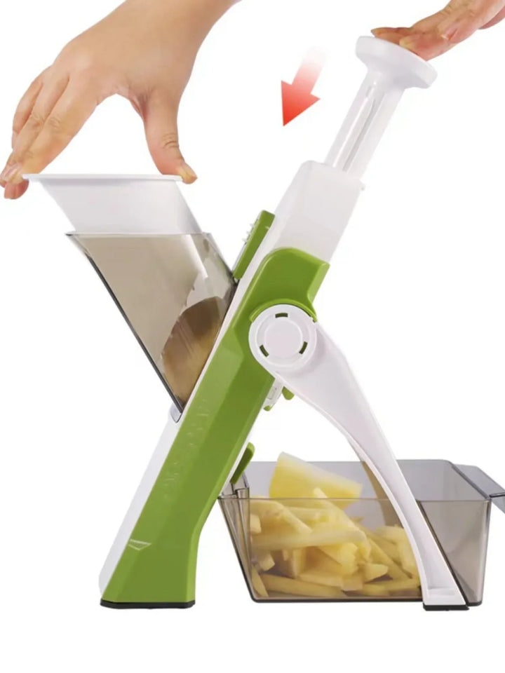 Kitchen Slicer with Adjustable Thickness and Collection...