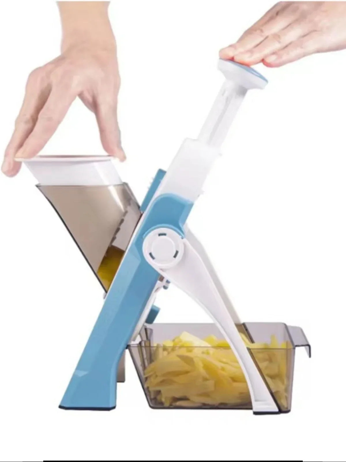 Kitchen Slicer with Adjustable Thickness and Collection...