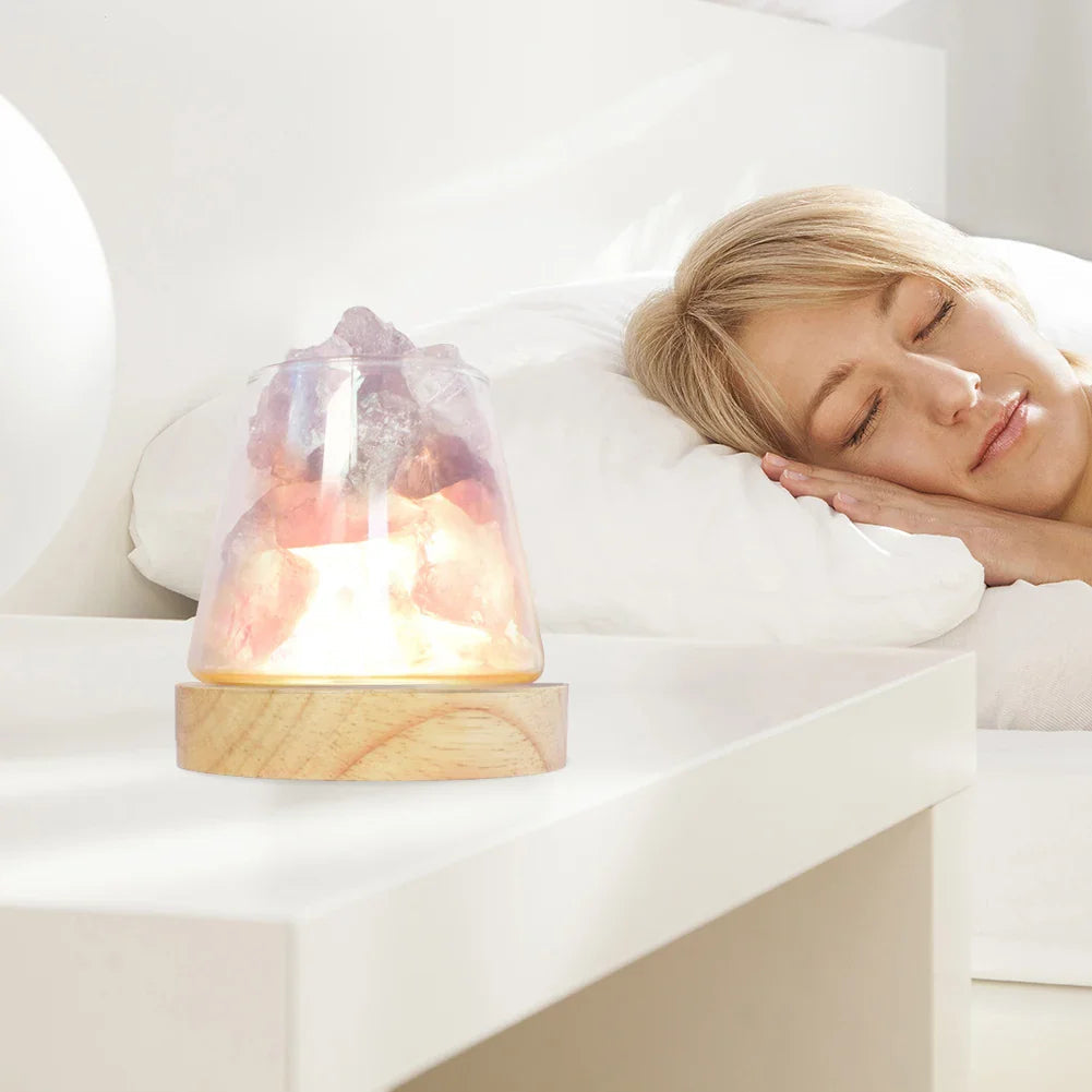 Himalayan Salt Lamp - Crystal Night Light & Essential...