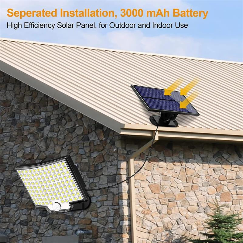Solar Motion Sensor Light – 106 LED Wireless Outdoor Security Lamp
