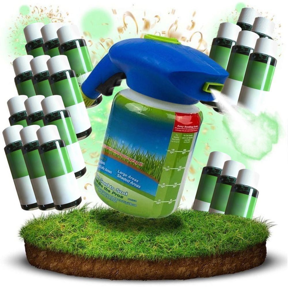 Liquid Lawn Seed Spray - HouseHold Seeding System...