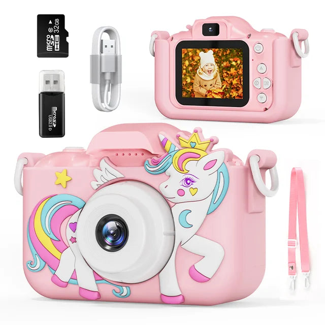 Digital Children'S Camera with 32GB Card