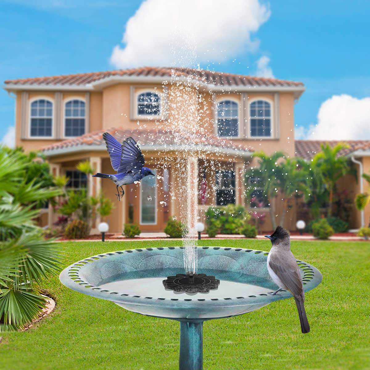 Flower-Shaped Water Fountain for Ponds and Pools