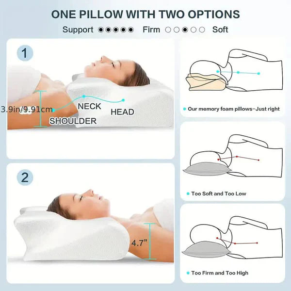 Butterfly Shape Pillow with Armrests - Ideal for Side...