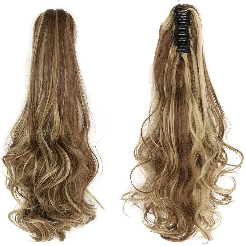 Long Ponytail Clip on Hair Clamp Extension