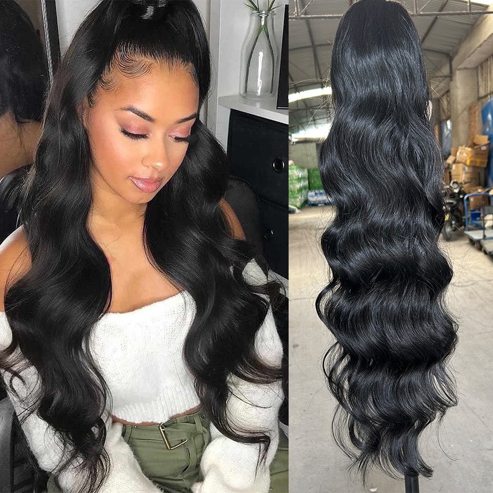 Long Ponytail Clip on Hair Clamp Extension
