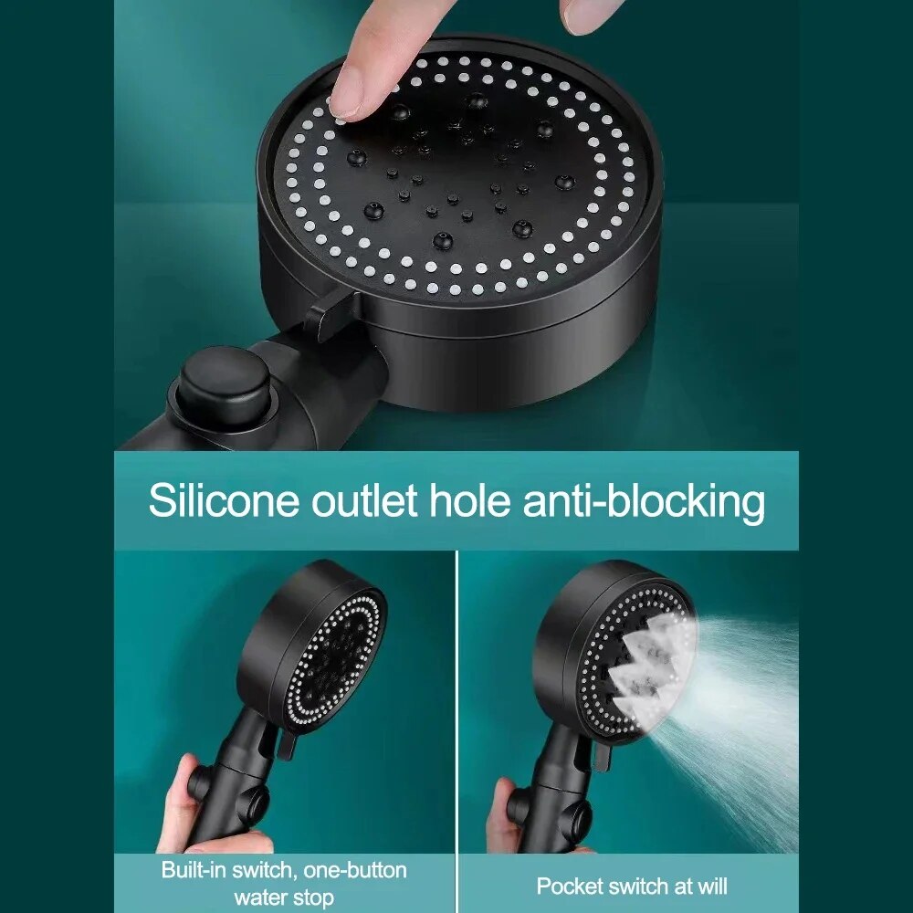 High Pressure Shower Head with Hose