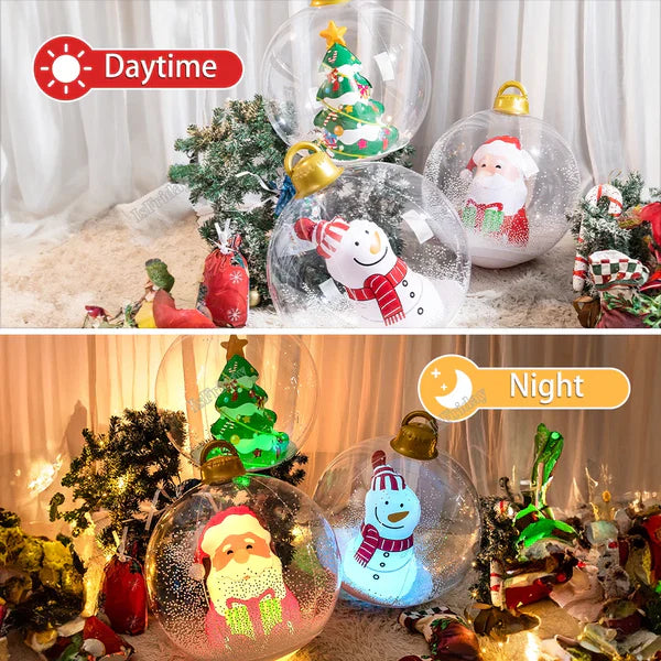 Inflatable Outdoor Christmas Ball with Lights (LED)