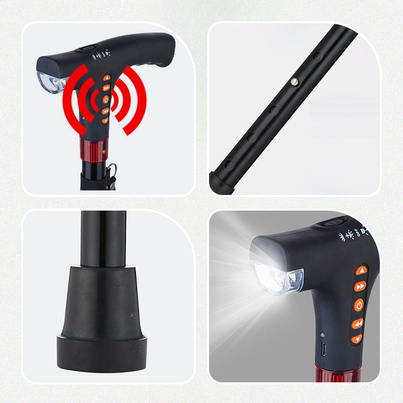 Intelligent Walking Stick for the Elderly with LED Light
