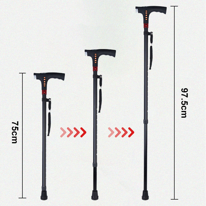 Intelligent Walking Stick for the Elderly with LED Light