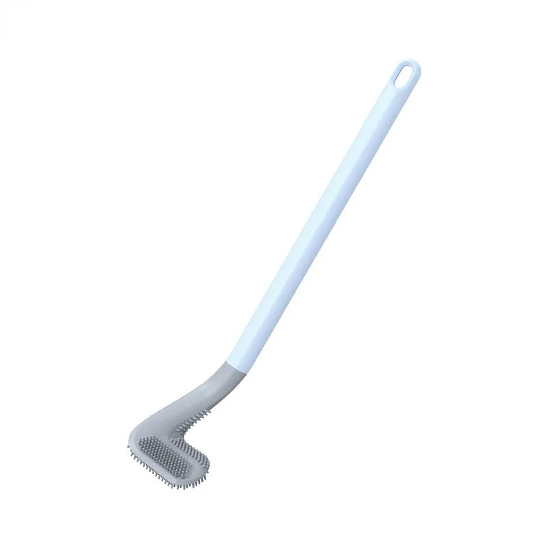 Hygienic Silicone Toilet Brush with Wall Mount