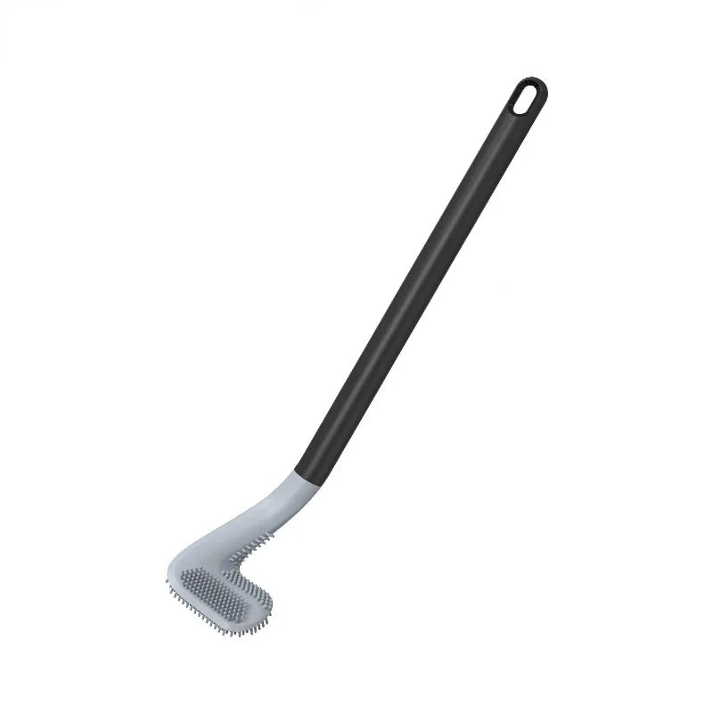Hygienic Silicone Toilet Brush with Wall Mount