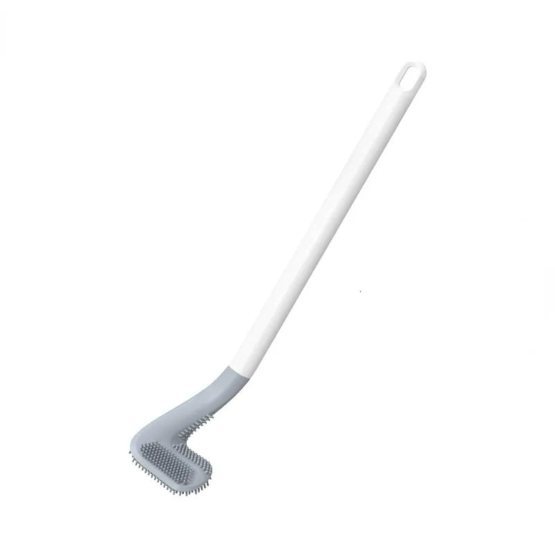 Hygienic Silicone Toilet Brush with Wall Mount