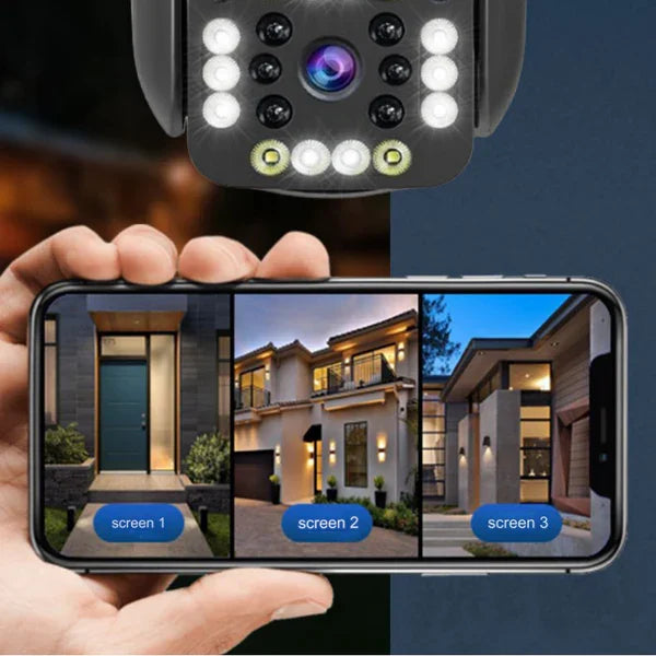 Dual Lens Outdoor Waterproof Wireless Wifi HD Triple...