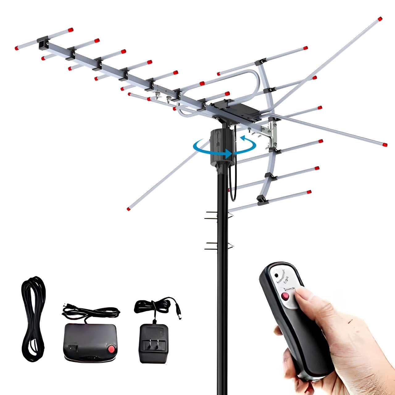 Extra Range 2025 Digital Outdoor HD TV Antenna with...