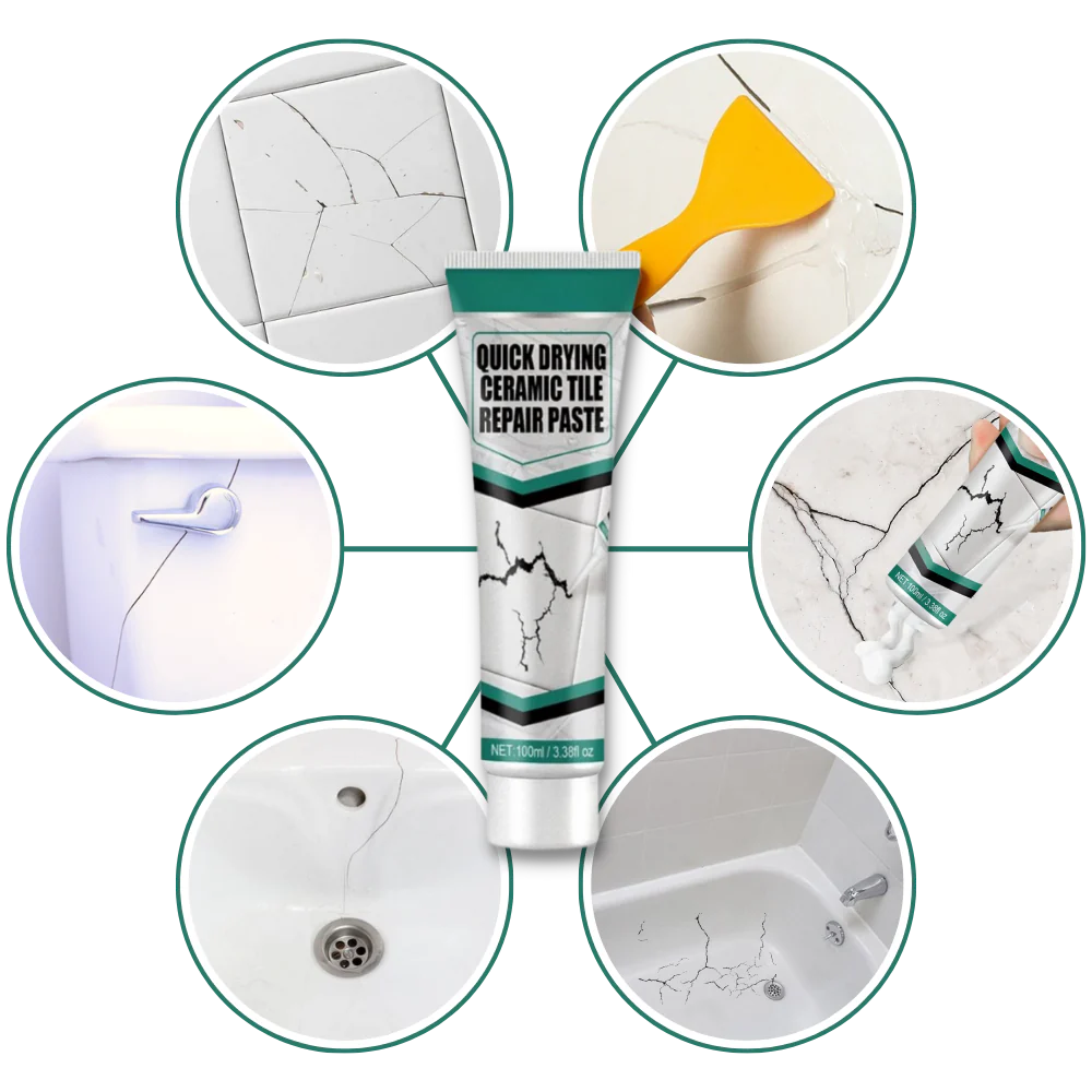 Ceramic Tile Repair Paste Kit for Cracks Chips and...