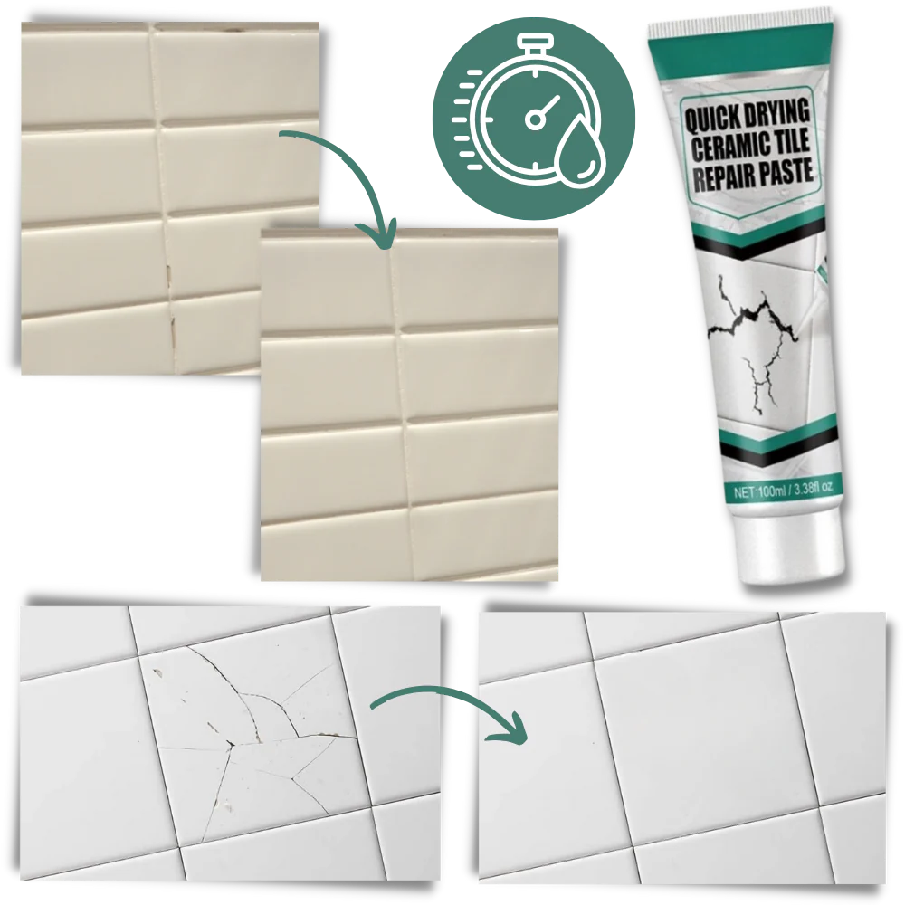Ceramic Tile Repair Paste Kit for Cracks Chips and...