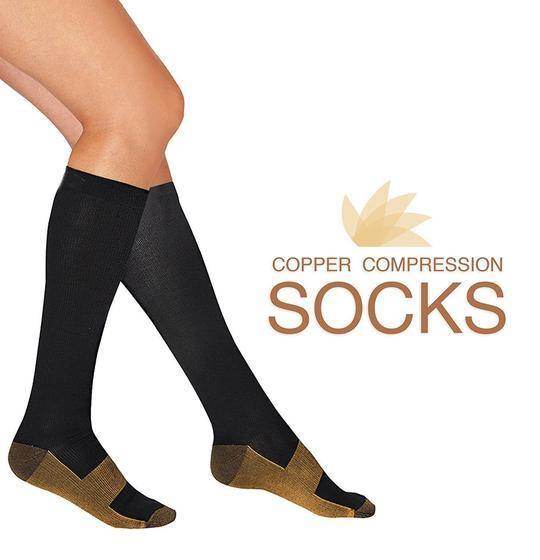 Copper Compression Socks (7 Pairs) for Women &...