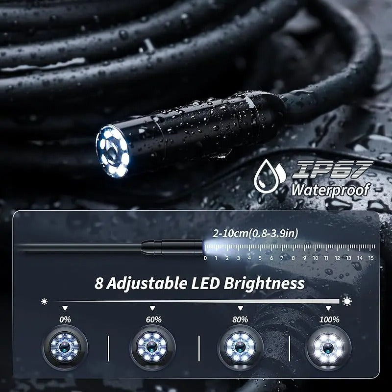 Industrial Endoscope Inspection Camera – 1080p Hd with...