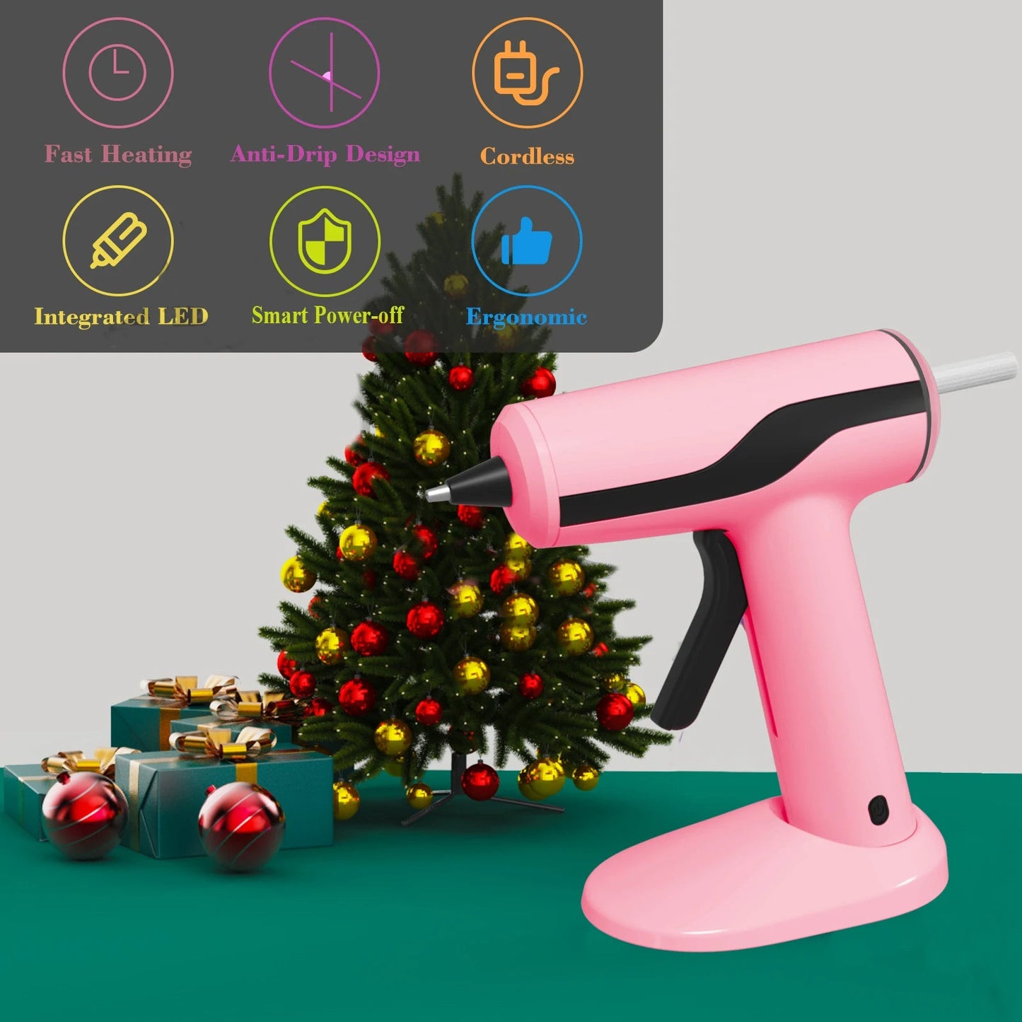 Cordless Glue Gun Kit (Pink)