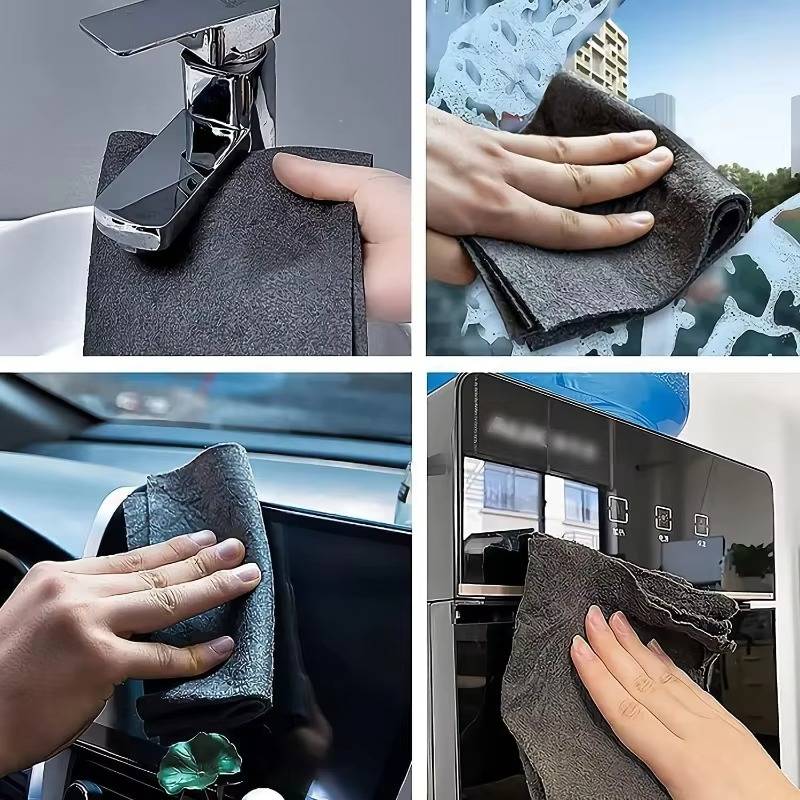 Versatile Microfiber Cloths for Windows Car Kitchen