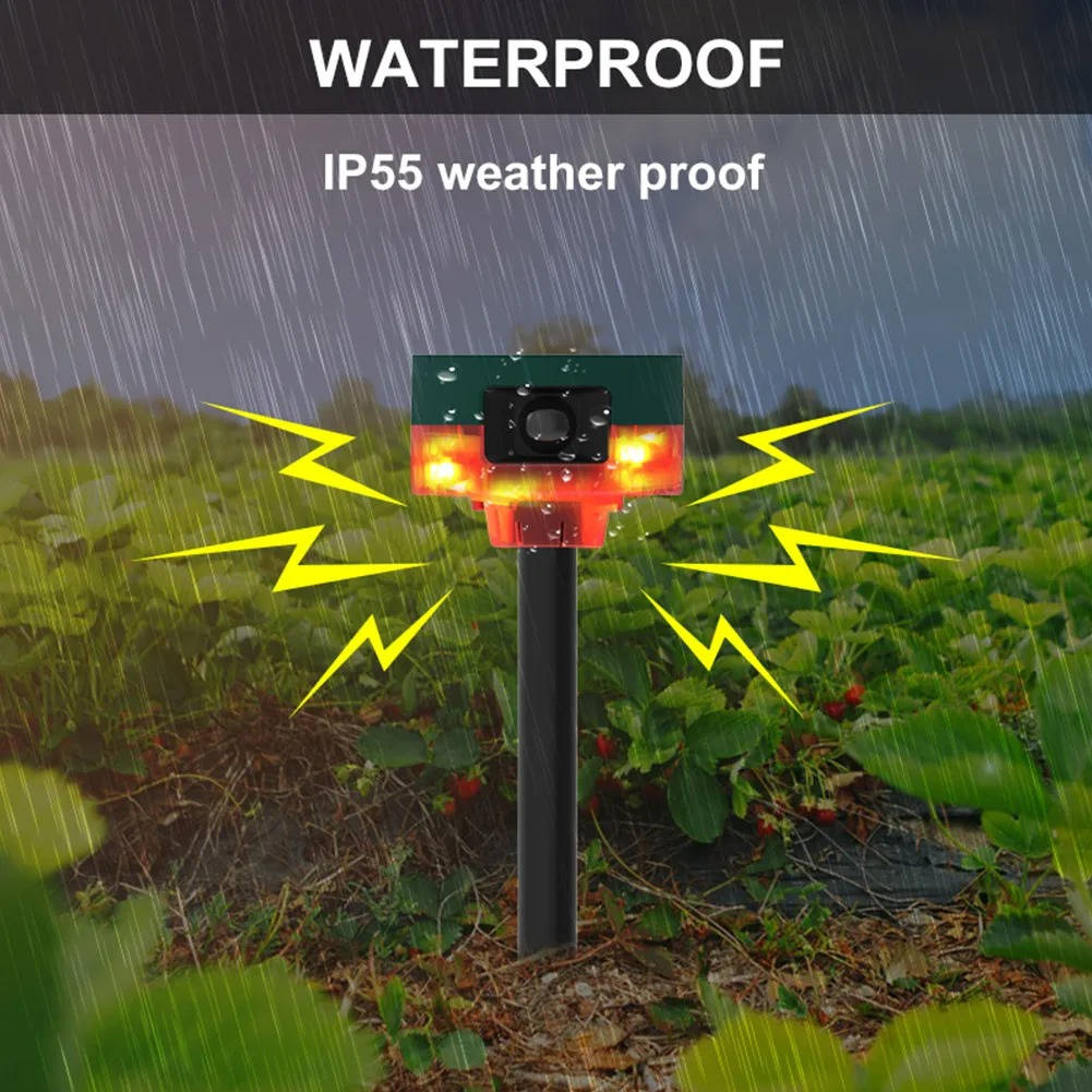 360 Degree Solar Repeller for Pigeon Bird Wild Boar...