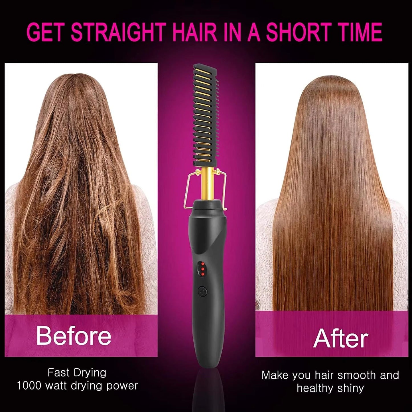 Comb for Black Hair Thick and Coarse Hair