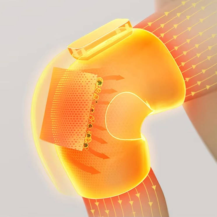 Cordless Knee Massager with Heat Vibration for Pain Relief