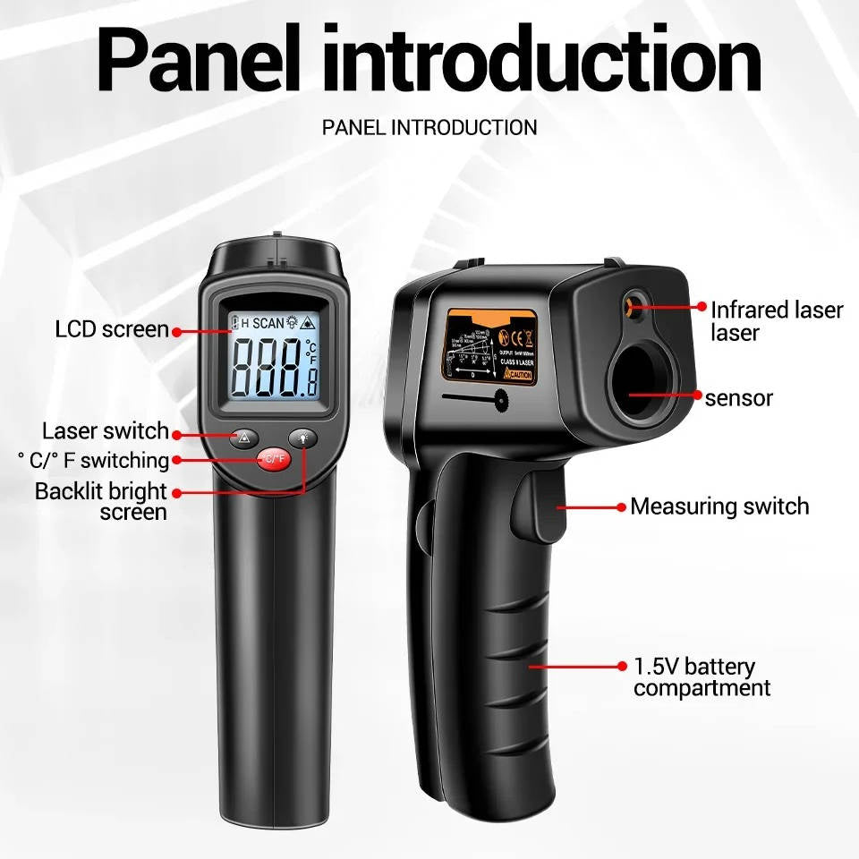 Infrared Laser Thermometer All in One