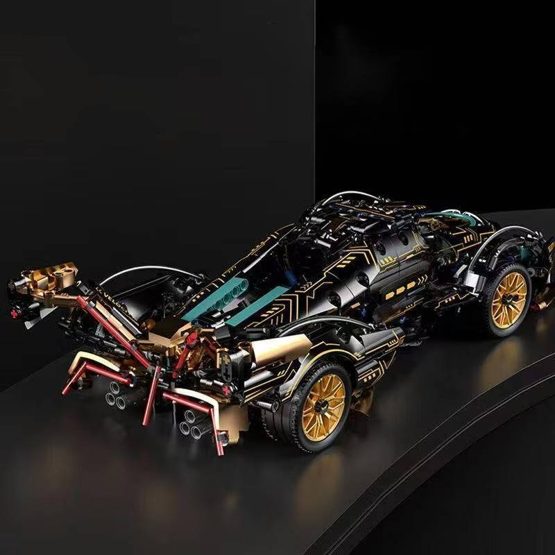 V12 Model Car Building Block Set