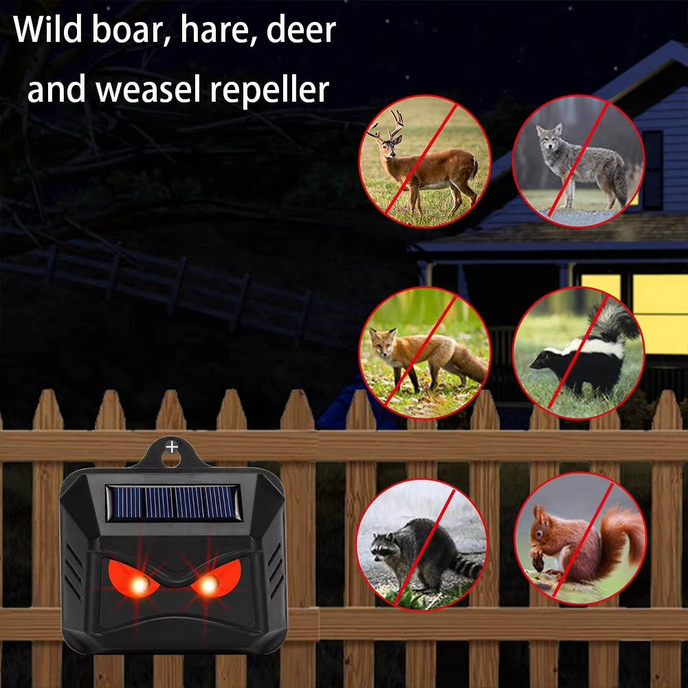 Solar Powered Ultrasonic Animal Repellent