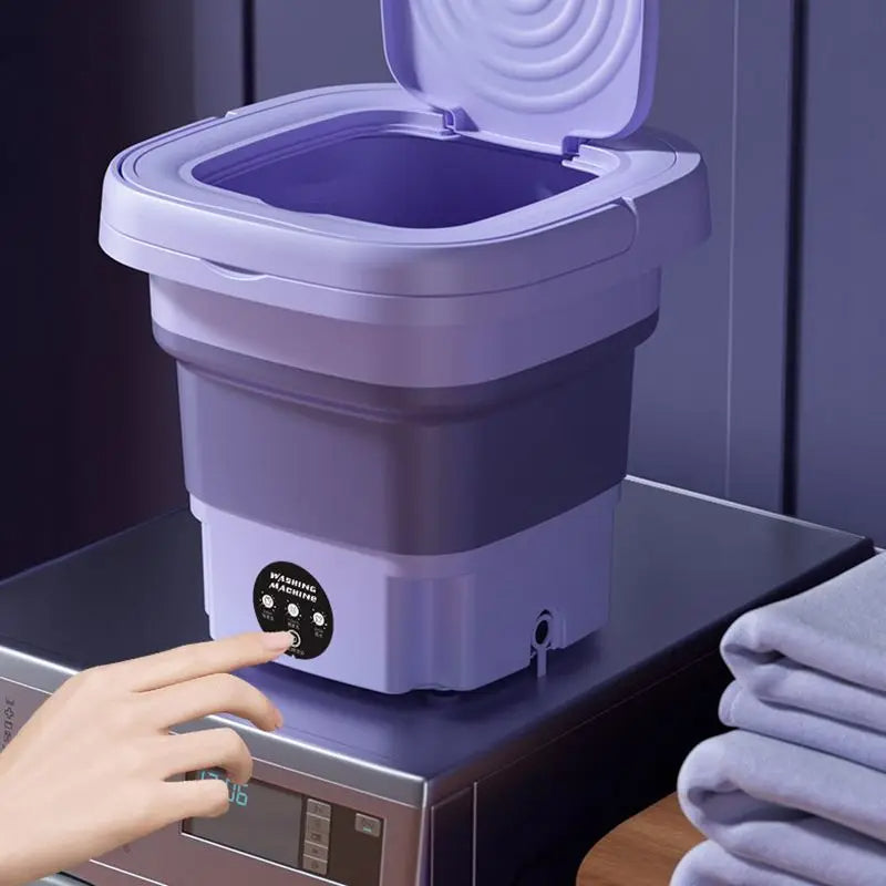 Foldable Portable Washing Machine with Spin Dryer |...