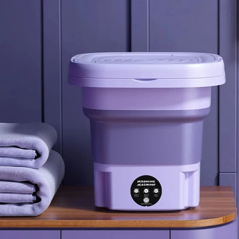 Foldable Portable Washing Machine with Spin Dryer |...
