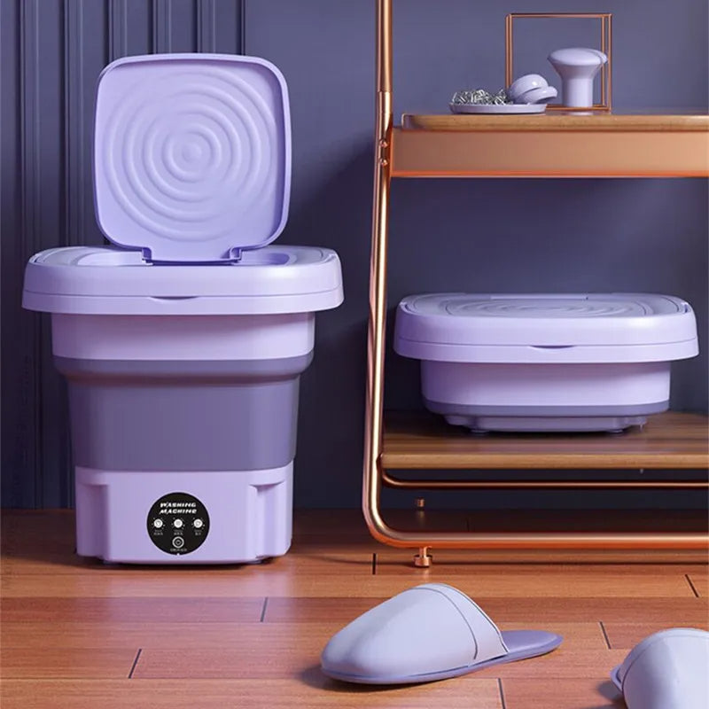 Foldable Portable Washing Machine with Spin Dryer |...