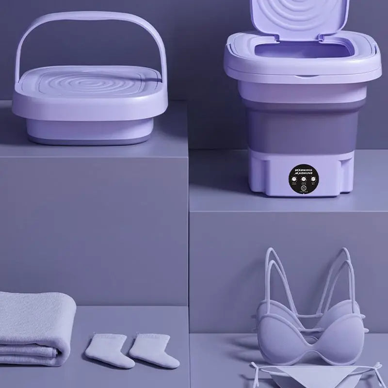 Foldable Portable Washing Machine with Spin Dryer |...
