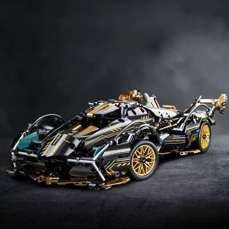 V12 Model Car Building Block Set
