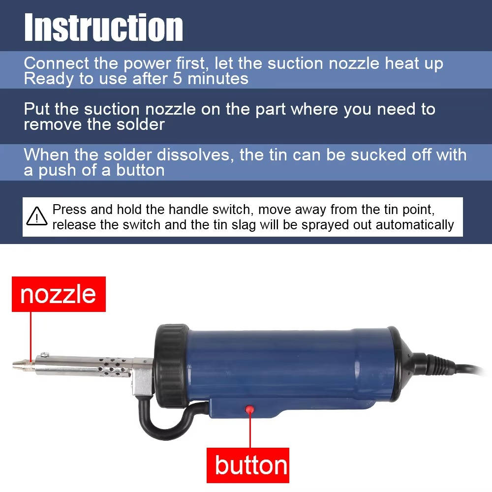Desoldering Machine Tin Sucker Automatic Electric...