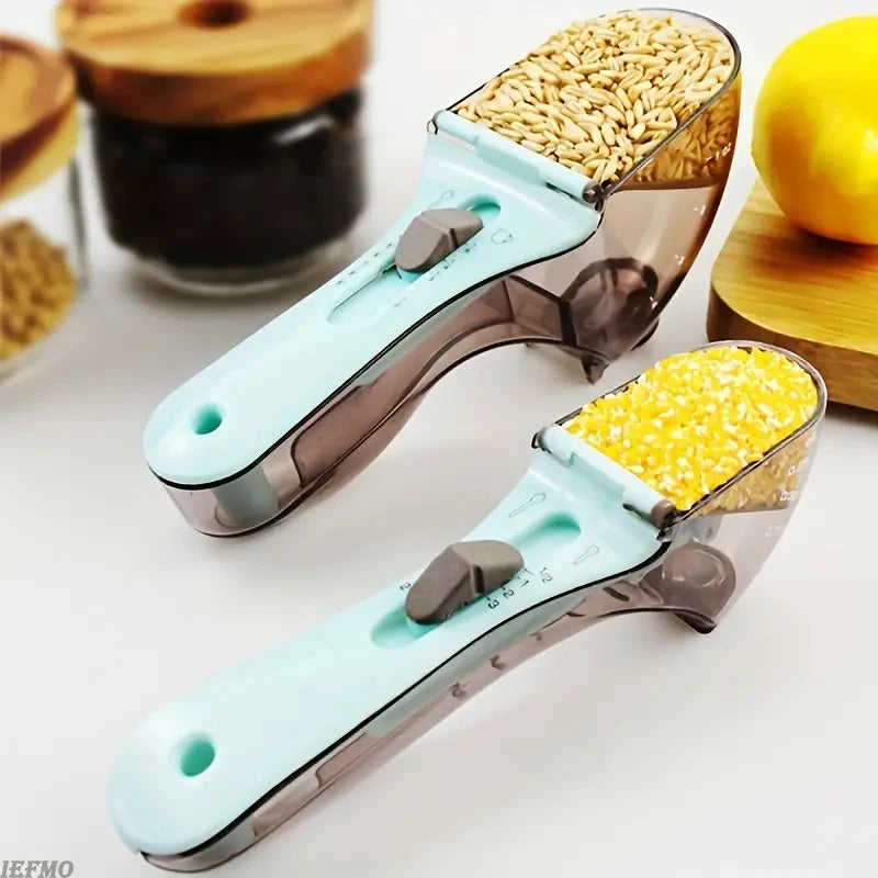 Adjustable Measuring Cup and Measuring Spoon