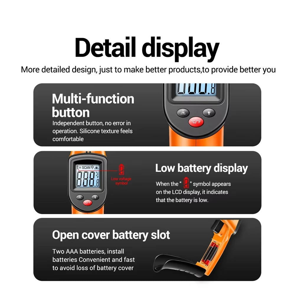 Infrared Laser Thermometer All in One
