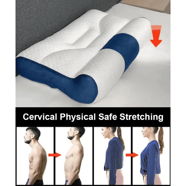 Ergonomic Goose Down Pillow, Cervical Support Comfort...