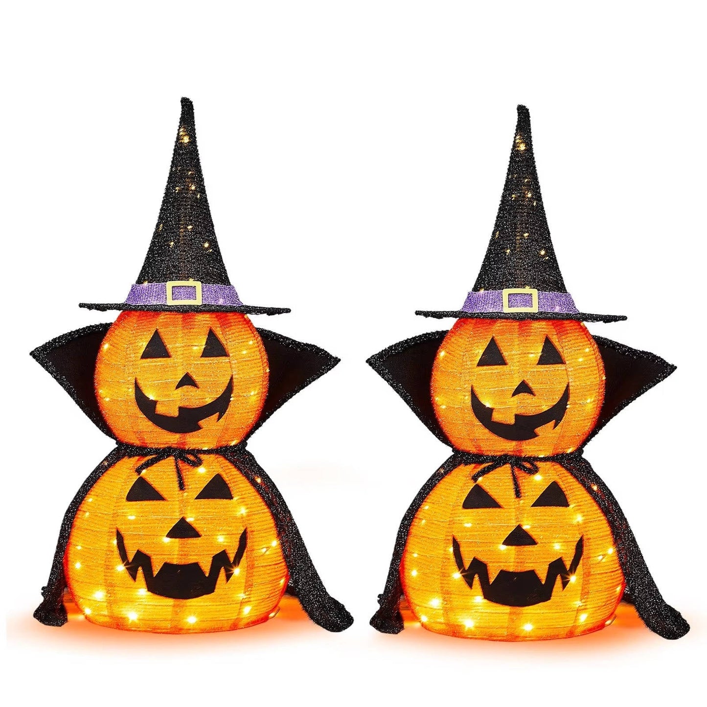 3ft Halloween Collapsible Lighted In/Outdoor Pumpkin...