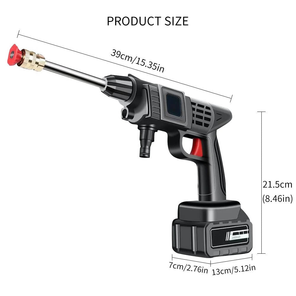Cordless Portable High Pressure Spray Water Gun Set |...
