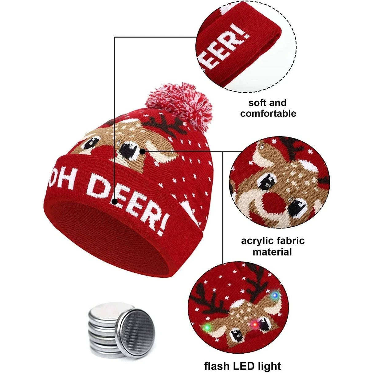 Light up Christmas Hat